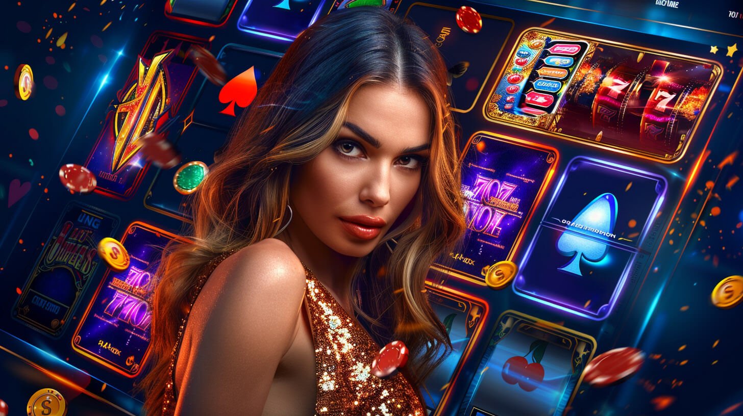 Tampilan permainan slot online di perangkat mobile